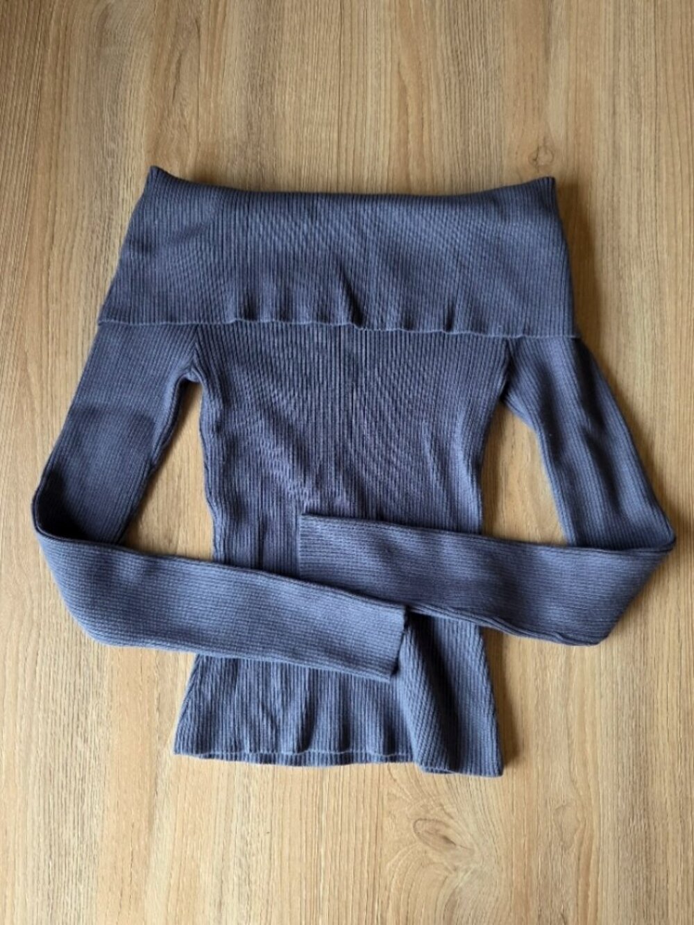 H&M - Rib-knit Off-the-shoulder Top